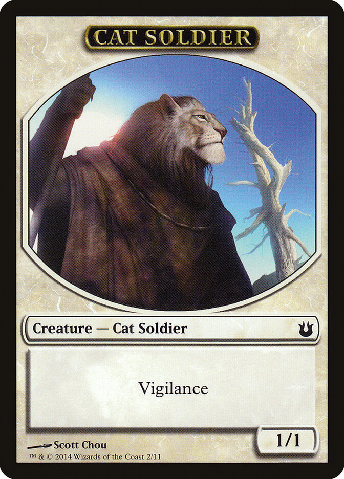 Cat Soldier — Born of the Gods Tokens 2/11