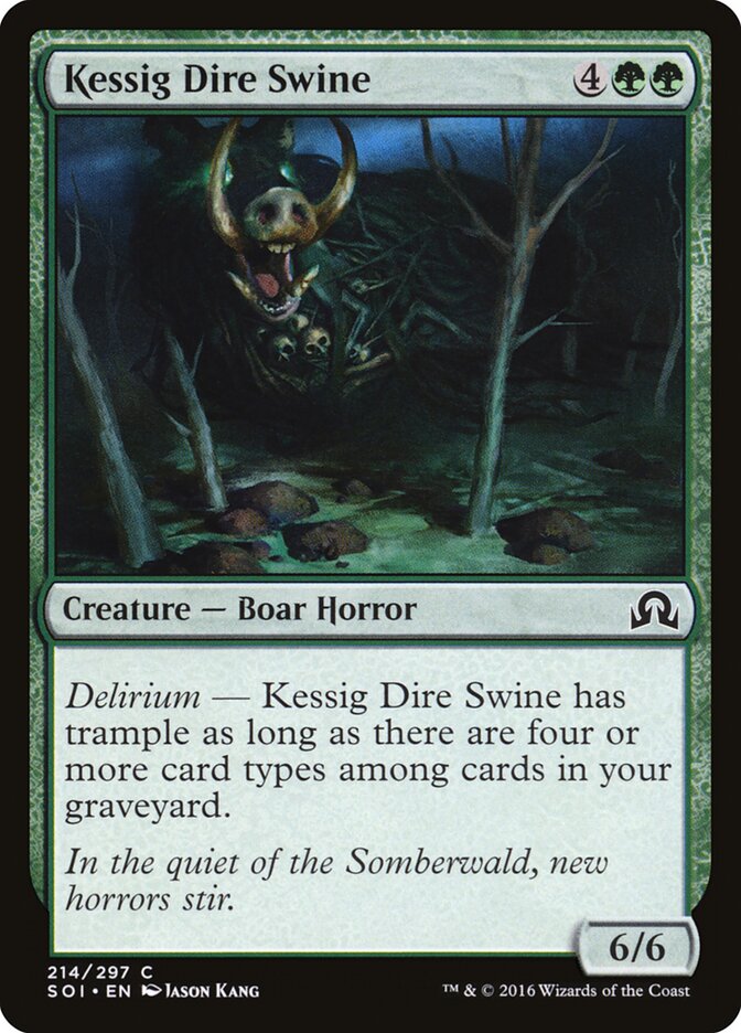 Kessig Dire Swine — Shadows over Innistrad 214/297