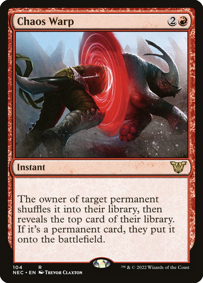Chaos Warp — Neon Dynasty Commander 104/179