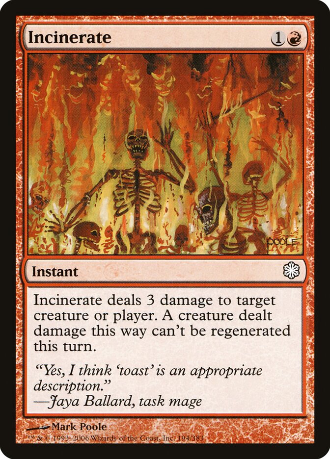 Incinération — Coldsnap Theme Decks 194/62