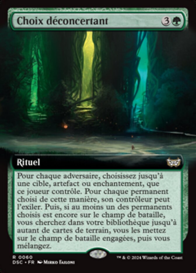 Choix déconcertant — Duskmourn: House of Horror Commander 60/373