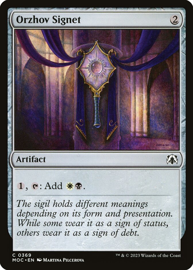 Orzhov Signet — March of the Machine Commander 369/450