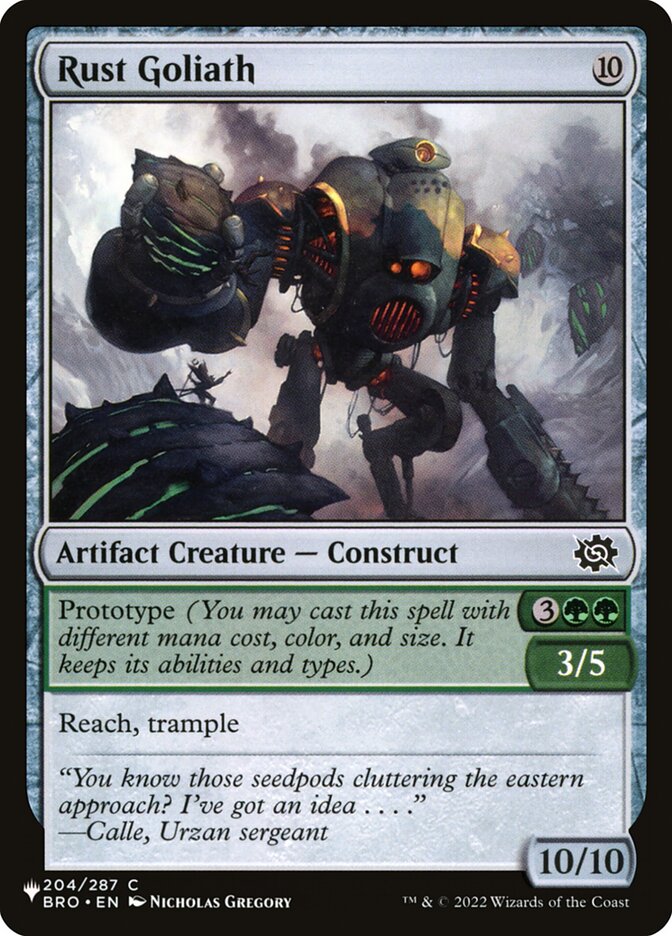 Rust Goliath — The List BRO-204/5581