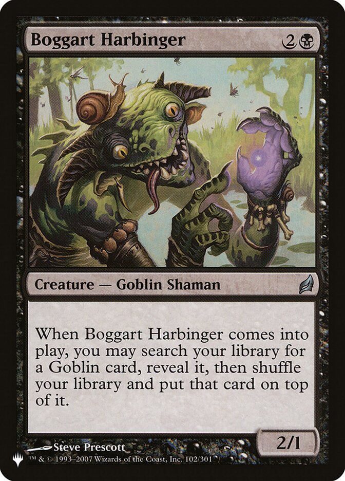 Boggart Harbinger — The List LRW-102/5581