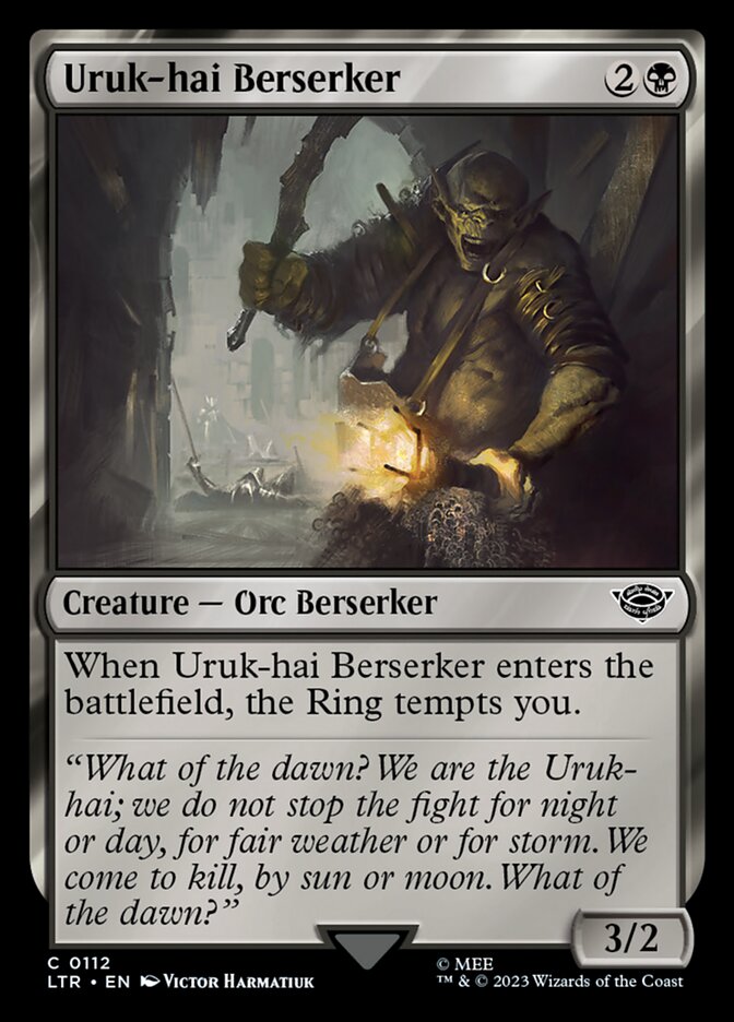 Uruk-hai Berserker — The Lord of the Rings: Tales of Middle-earth 112/856