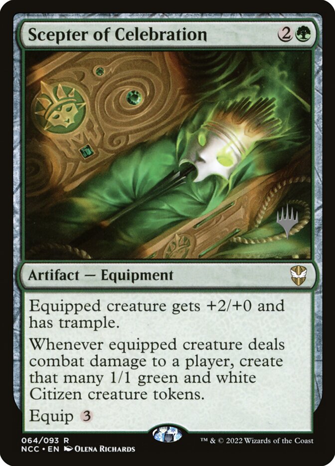 Scepter of Celebration — New Capenna Commander Promos 64p/75