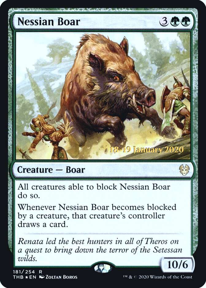 Nessian Boar — Theros Beyond Death Promos 181s/137