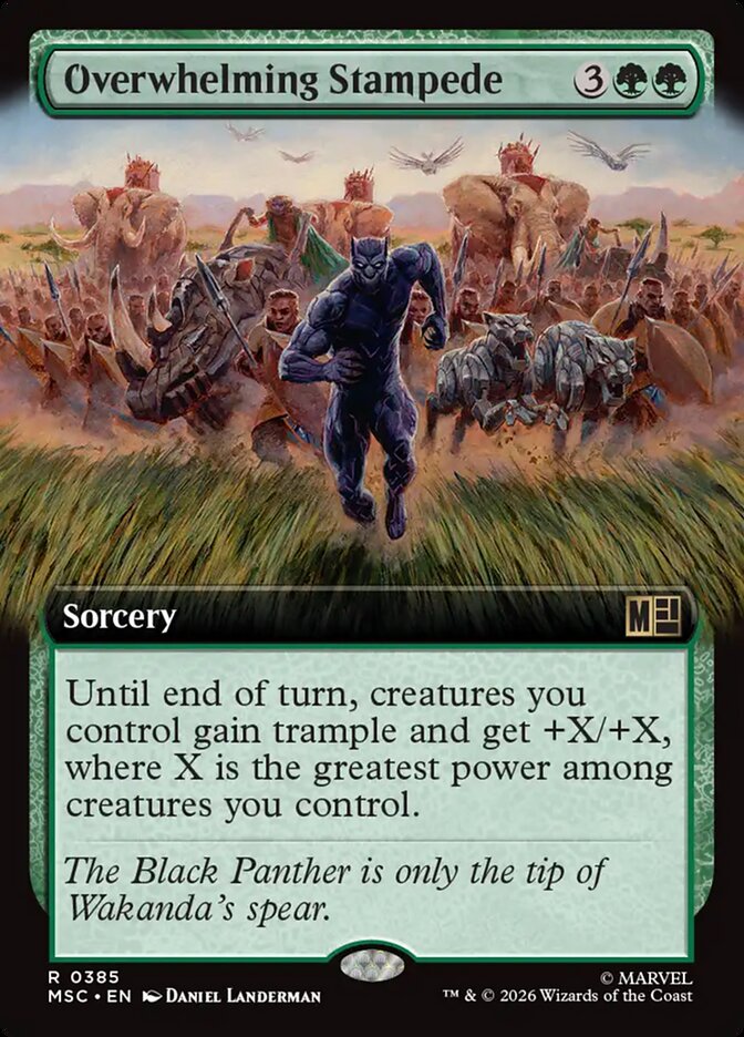 Overwhelming Stampede — Marvel Super Heroes Commander 385/866