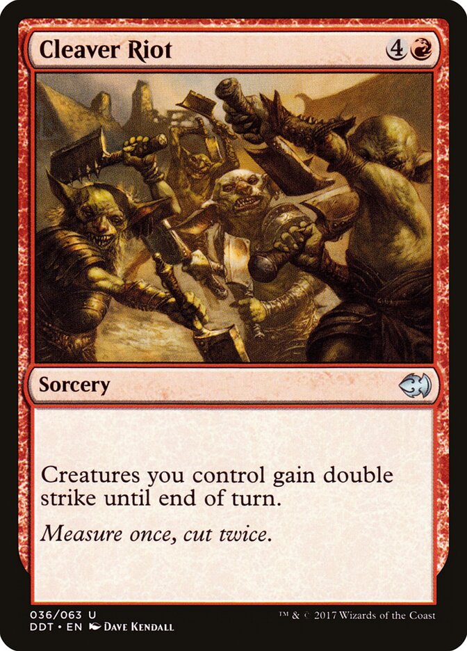Cleaver Riot — Duel Decks: Merfolk vs. Goblins 36/63