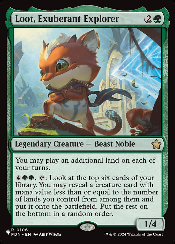 Loot, Exuberant Explorer — The List FDN-106/5581
