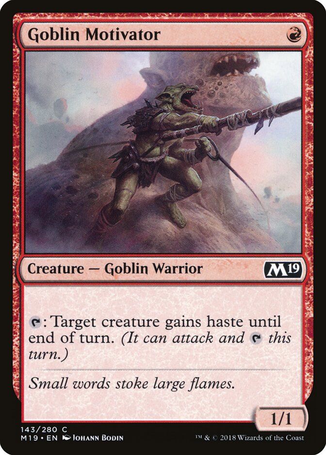 Goblin Motivator — Core Set 2019 143/314