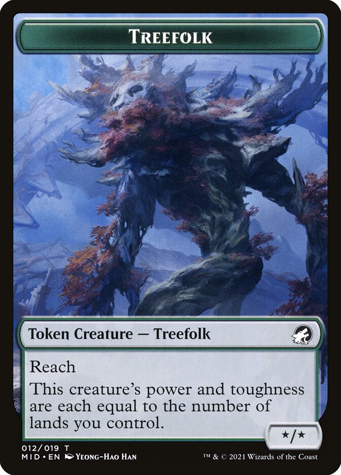 Treefolk — Innistrad: Midnight Hunt Tokens 12/19