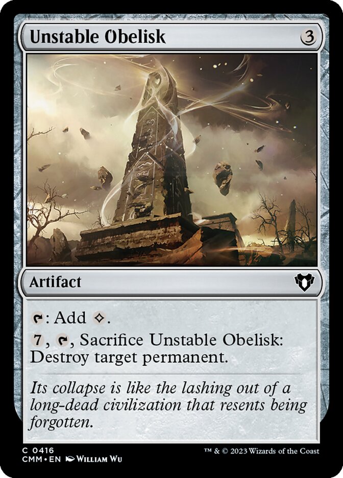 Unstable Obelisk — Commander Masters 416/1067