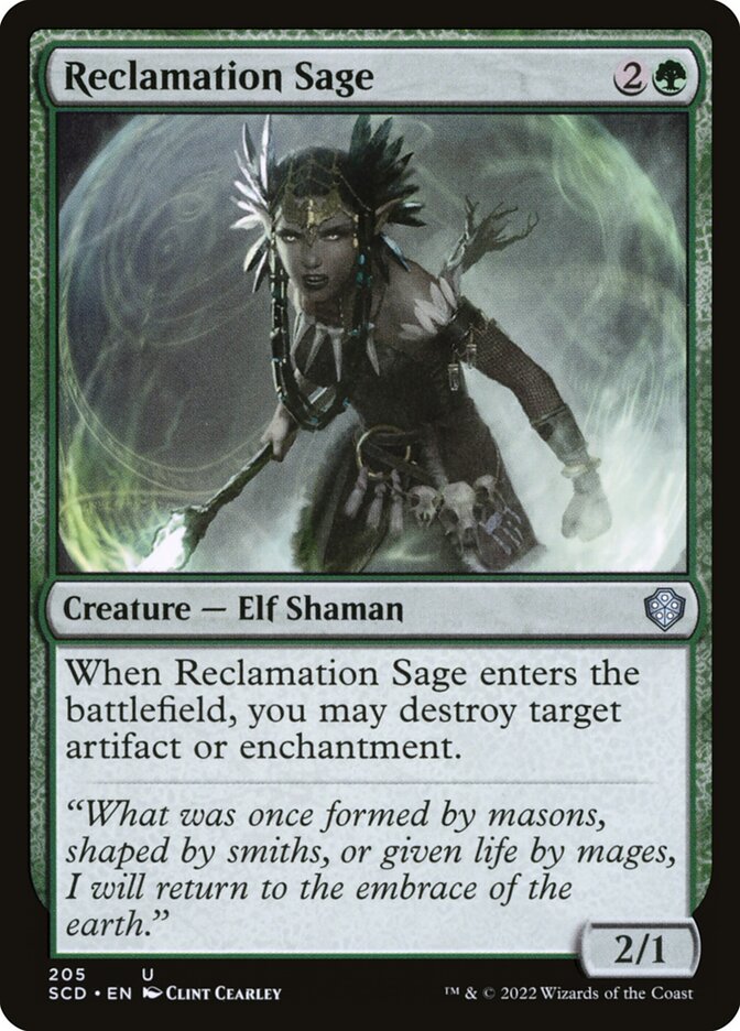 Reclamation Sage — Starter Commander Decks 205/352