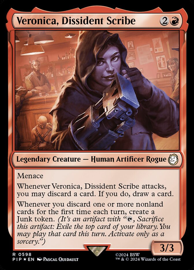 Veronica, Dissident Scribe — Fallout 598/1068