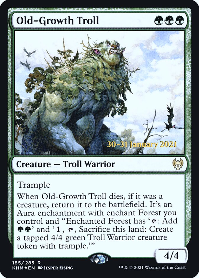 Old-Growth Troll — Kaldheim Promos 185s/158