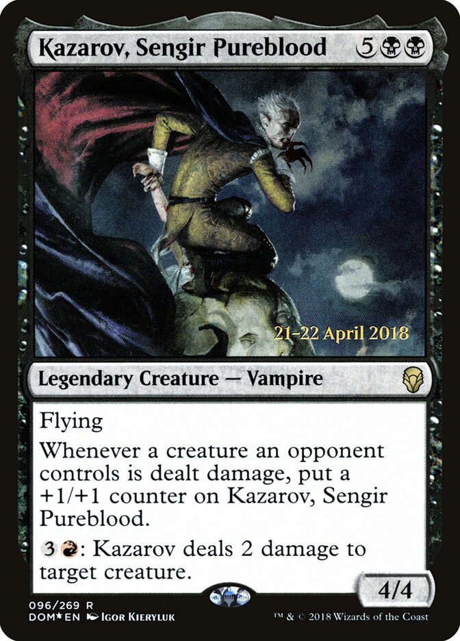 Kazarov, Sengir Pureblood — Dominaria Promos 96s/118