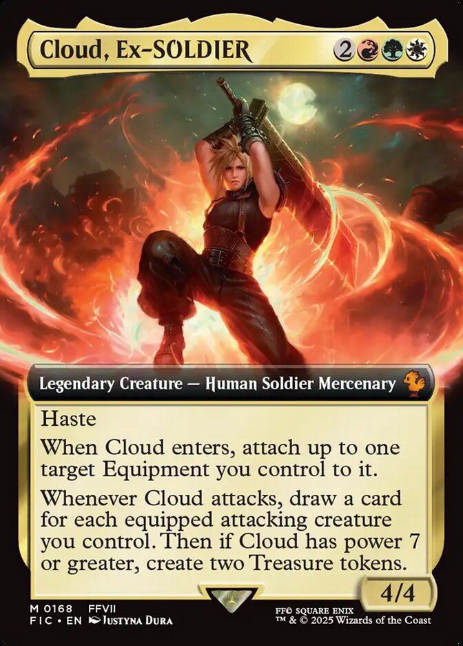 Cloud, Ex-SOLDIER — Final Fantasy Commander 168/486