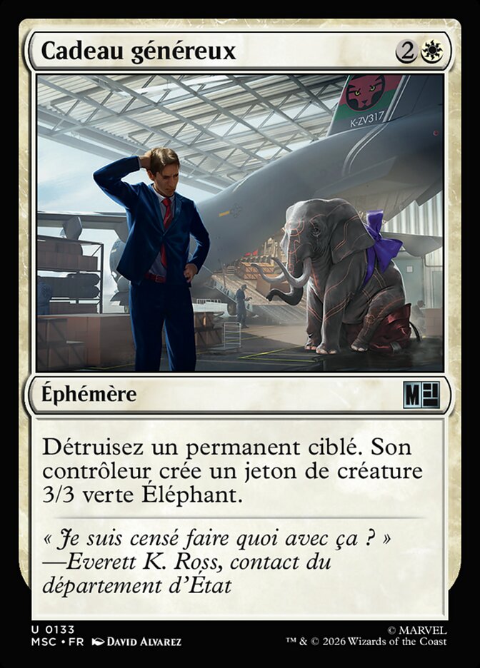 Cadeau généreux — Marvel Super Heroes Commander 133/866