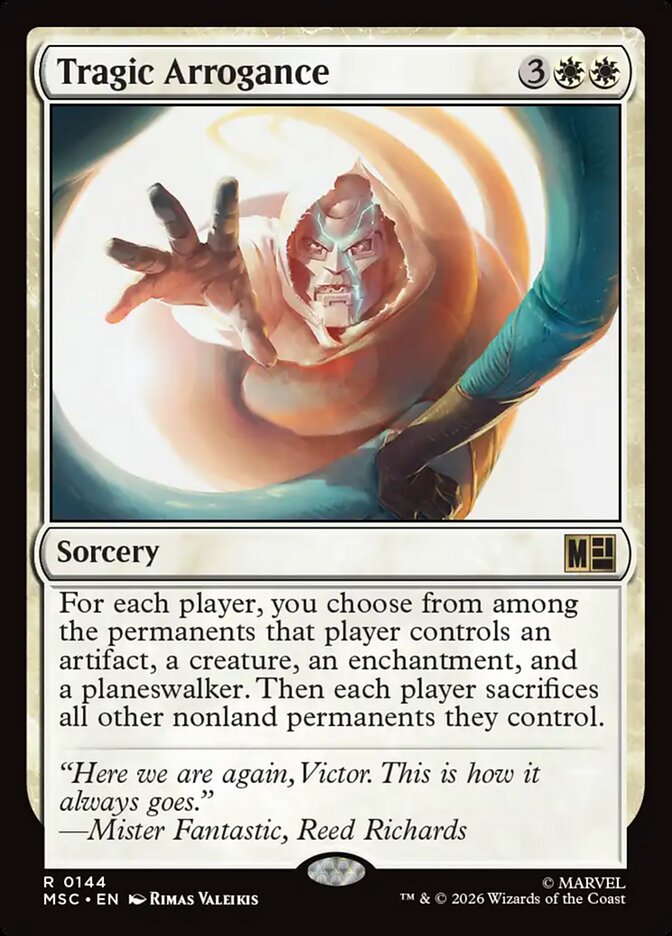 Tragic Arrogance — Marvel Super Heroes Commander 144/866