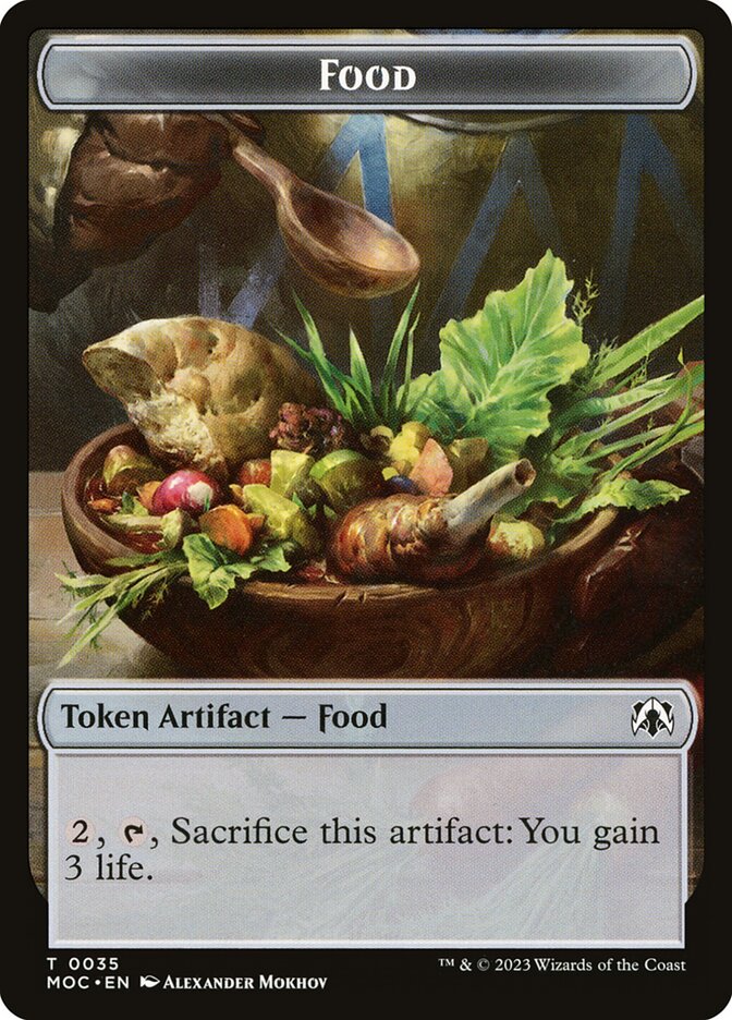 Food — March of the Machine Commander Tokens 35/46