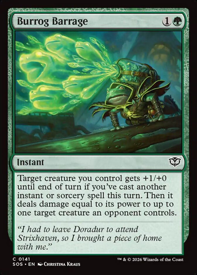 Barrage burrog — Secrets of Strixhaven 141/368