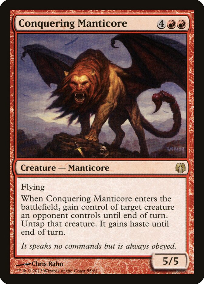Conquering Manticore — Duel Decks: Heroes vs. Monsters 55/81