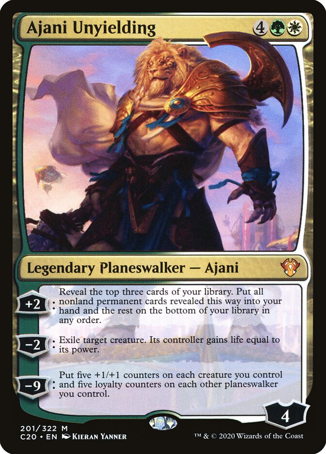 Ajani Unyielding — Commander 2020 201/322