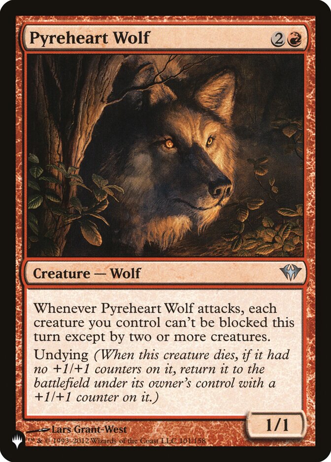 Pyreheart Wolf — The List DKA-101/5581