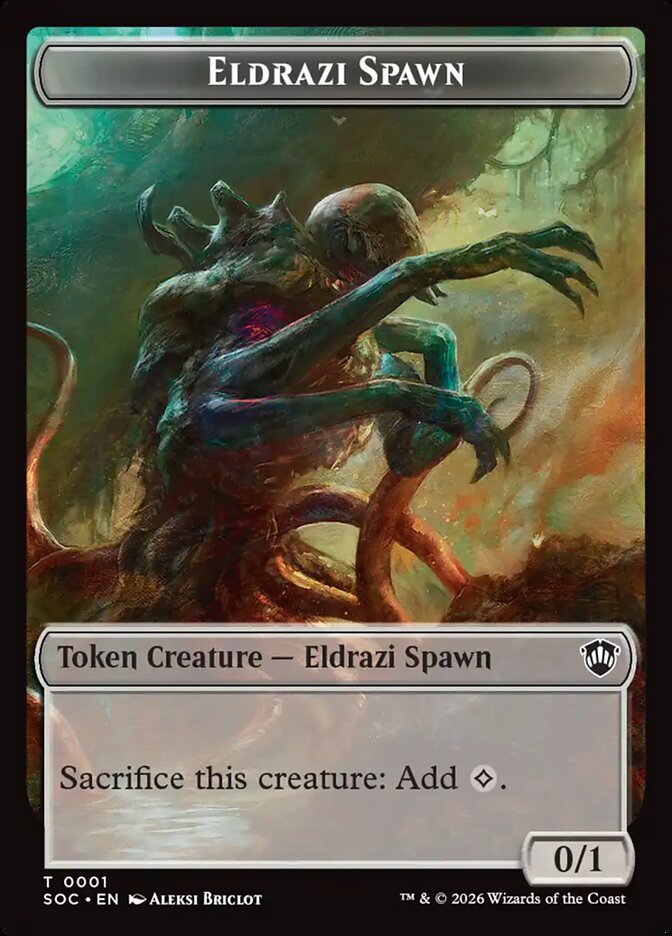 Eldrazi Spawn — Secrets of Strixhaven Commander Tokens 1/30