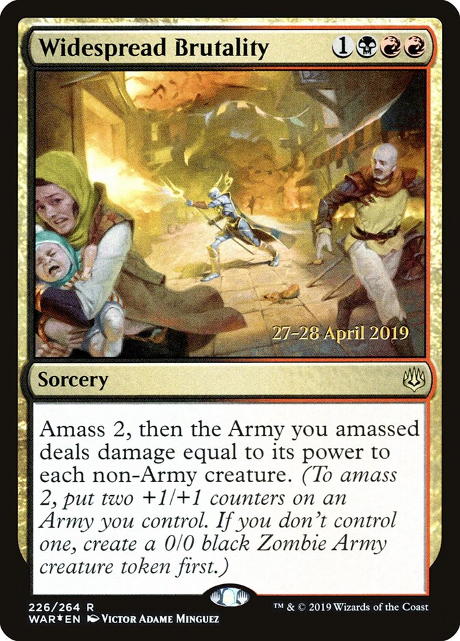 Widespread Brutality — War of the Spark Promos 226s/176