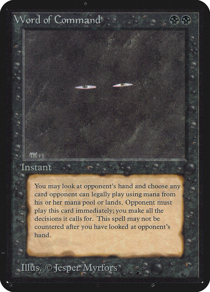 Word of Command — Limited Edition Alpha 136/295