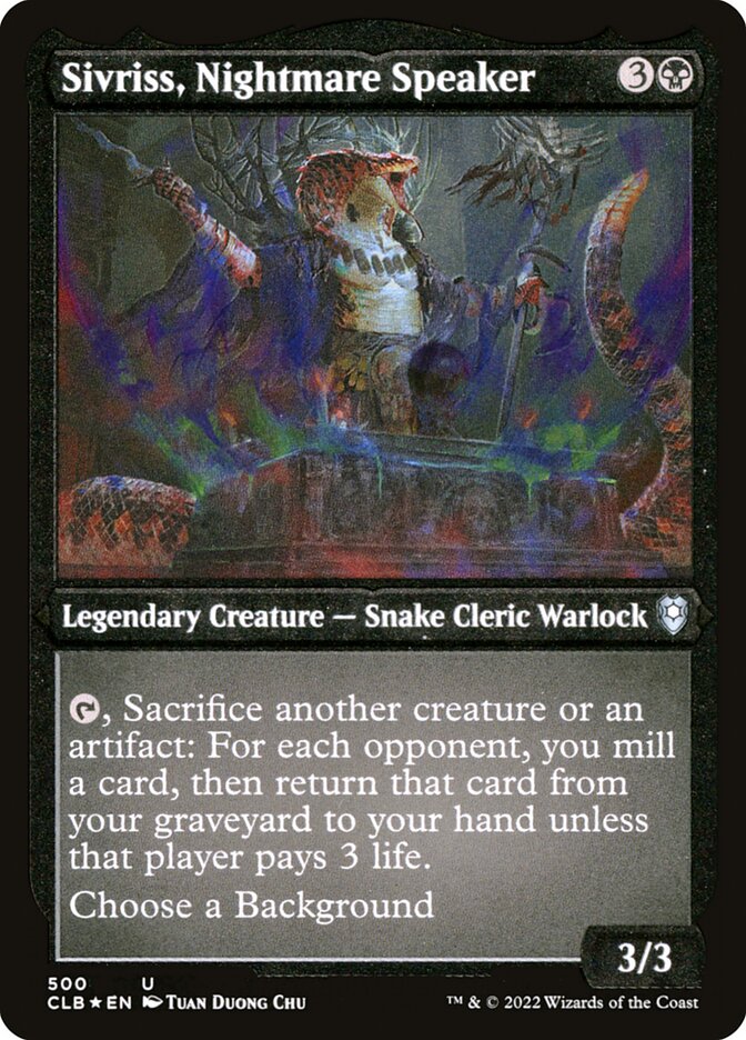 Sivriss, Nightmare Speaker — Commander Legends: Battle for Baldur's Gate 500/936