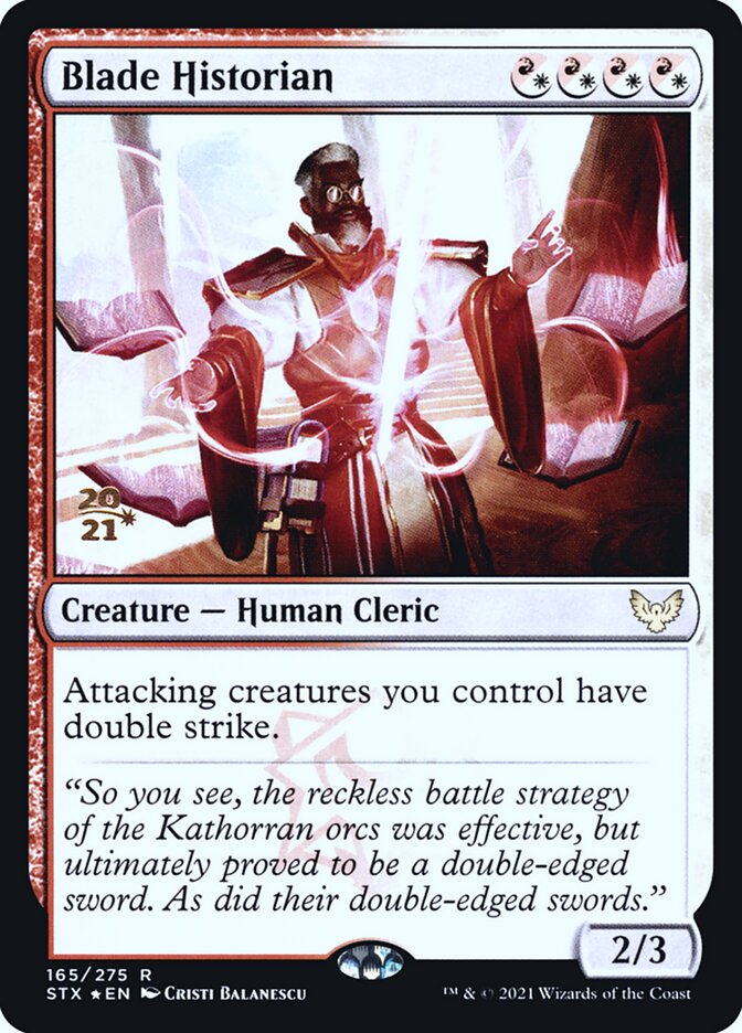 Blade Historian — Strixhaven: School of Mages Promos 165s/164