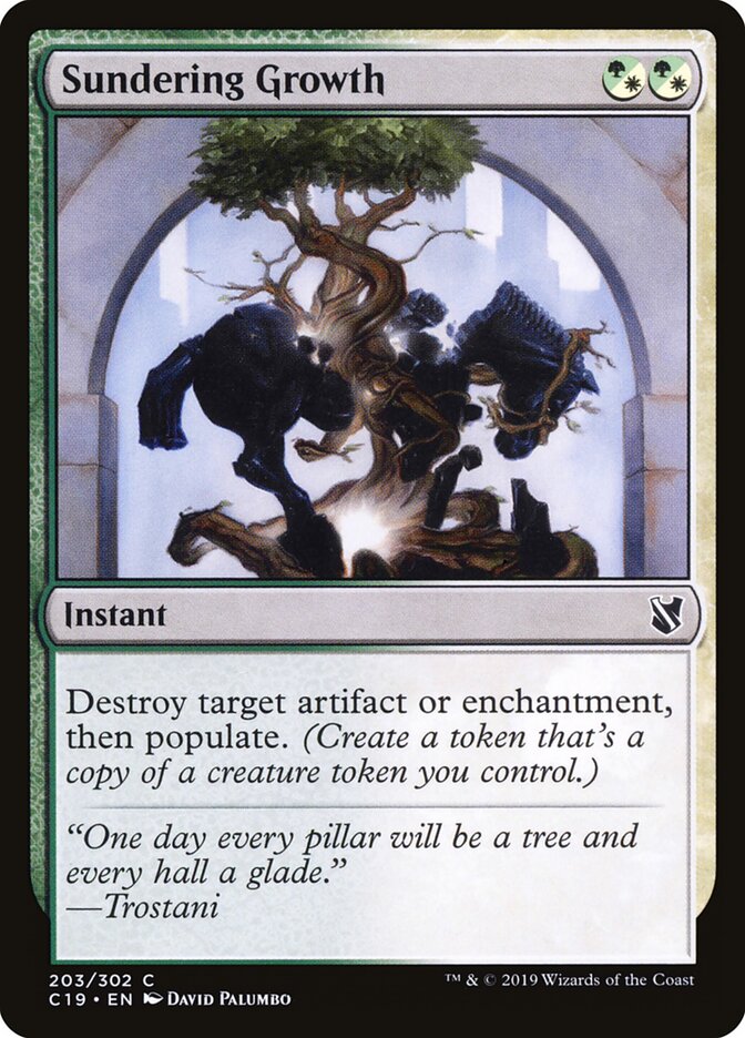 Sundering Growth — Commander 2019 203/302