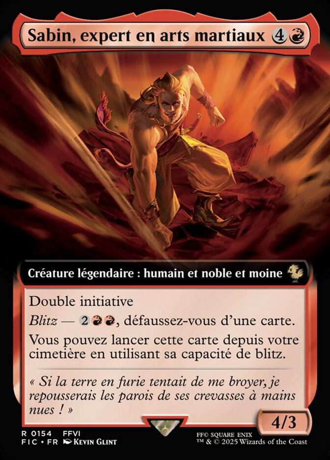 Sabin, maître moine — Final Fantasy Commander 154/486