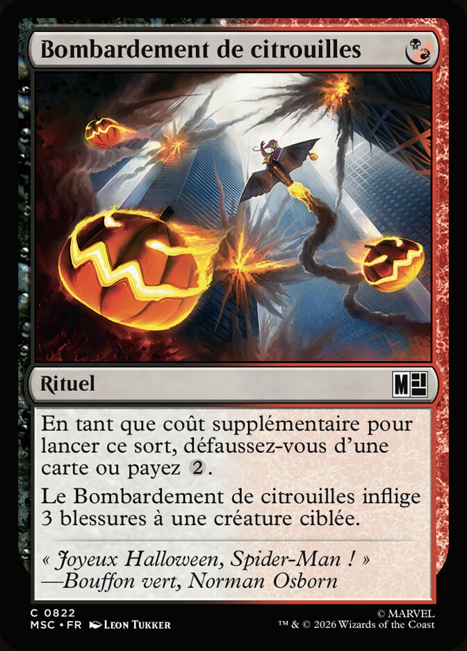 Bombardement de citrouilles — Marvel Super Heroes Commander 822/866