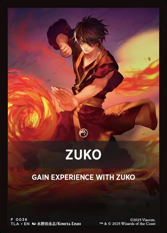 Zuko — Avatar: The Last Airbender Jumpstart Front Cards 36/46