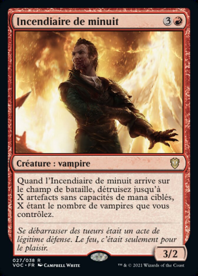 Incendiaire de minuit — Crimson Vow Commander 27/188