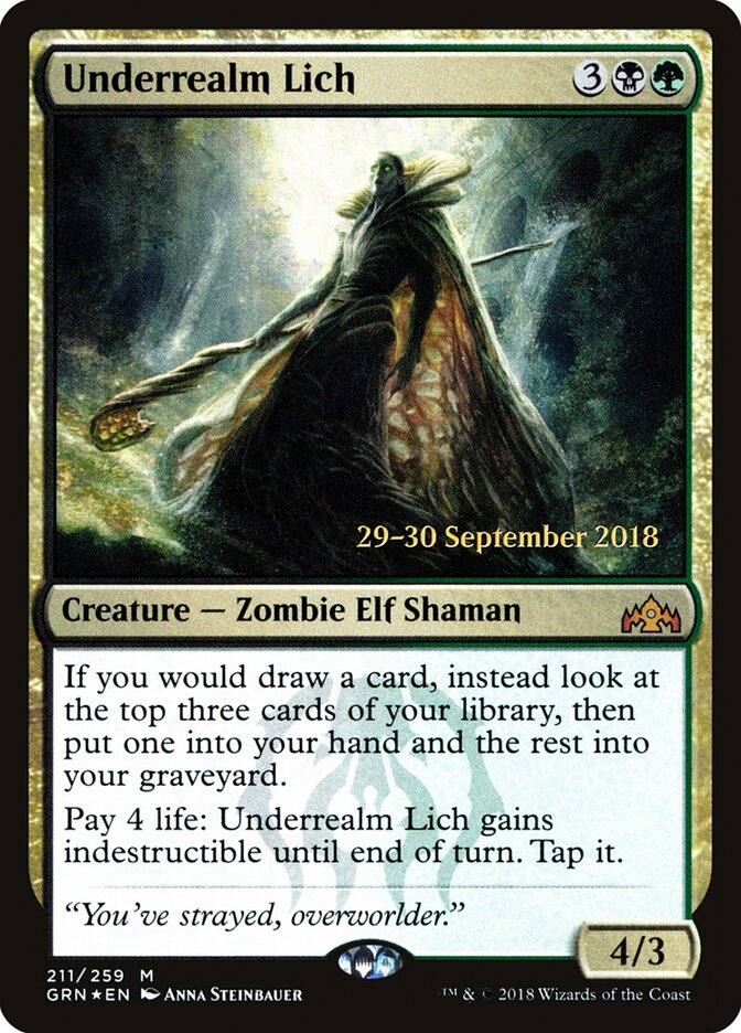 Underrealm Lich — Guilds of Ravnica Promos 211s/84