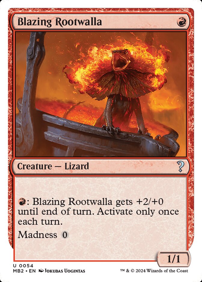 Blazing Rootwalla — Mystery Booster 2 54/385