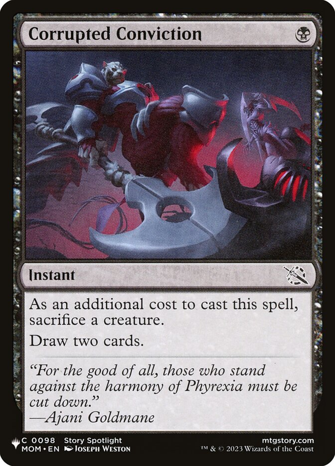 Corrupted Conviction — The List MOM-98/5581