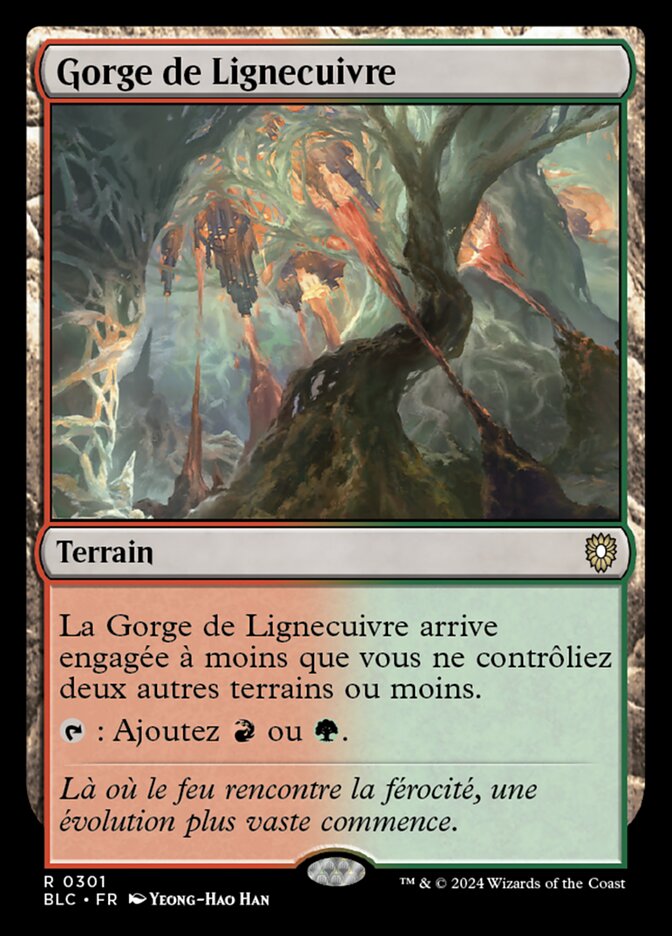 Gorge de Lignecuivre — Bloomburrow Commander 301/356