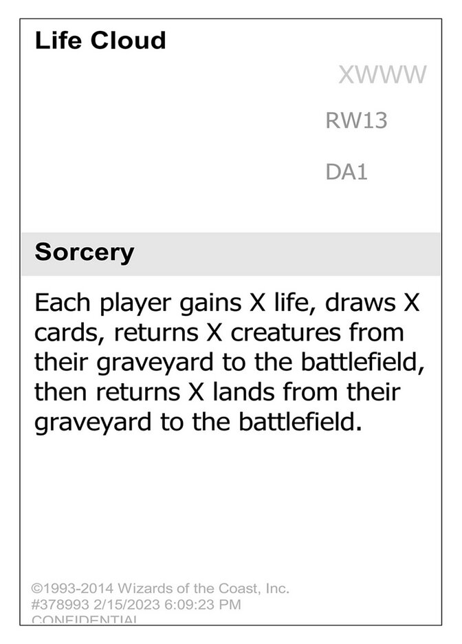 Life Cloud — Unknown Event RW13/512
