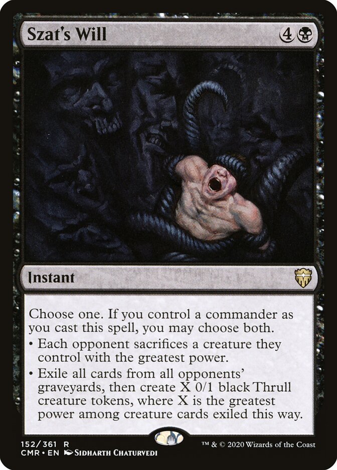 Szat's Will — Commander Legends 152/718
