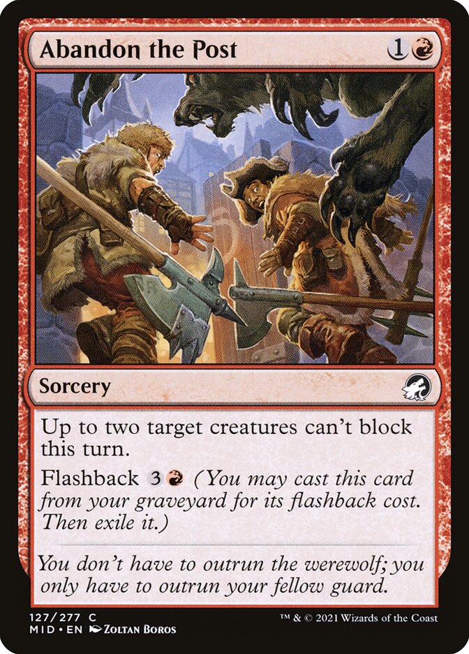 Abandon de poste — Innistrad: Midnight Hunt 127/398