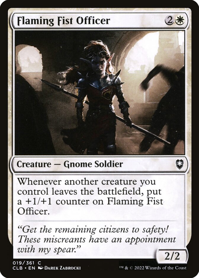 Flaming Fist Officer — Commander Legends: Battle for Baldur's Gate 19/936
