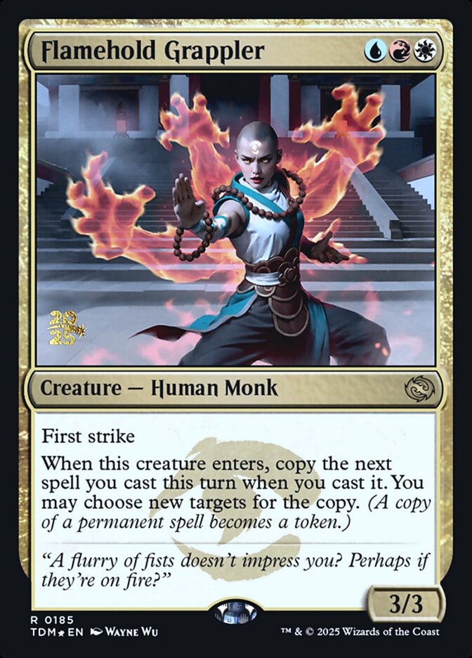 Flamehold Grappler — Tarkir: Dragonstorm Promos 185s/160
