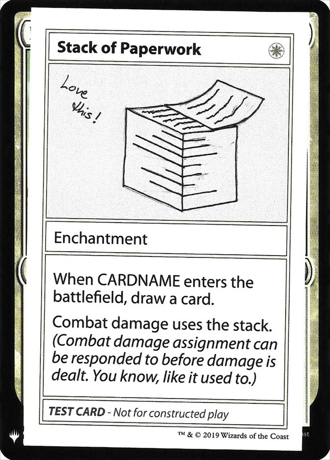 Stack of Paperwork — Mystery Booster Playtest Cards 2019 13/121