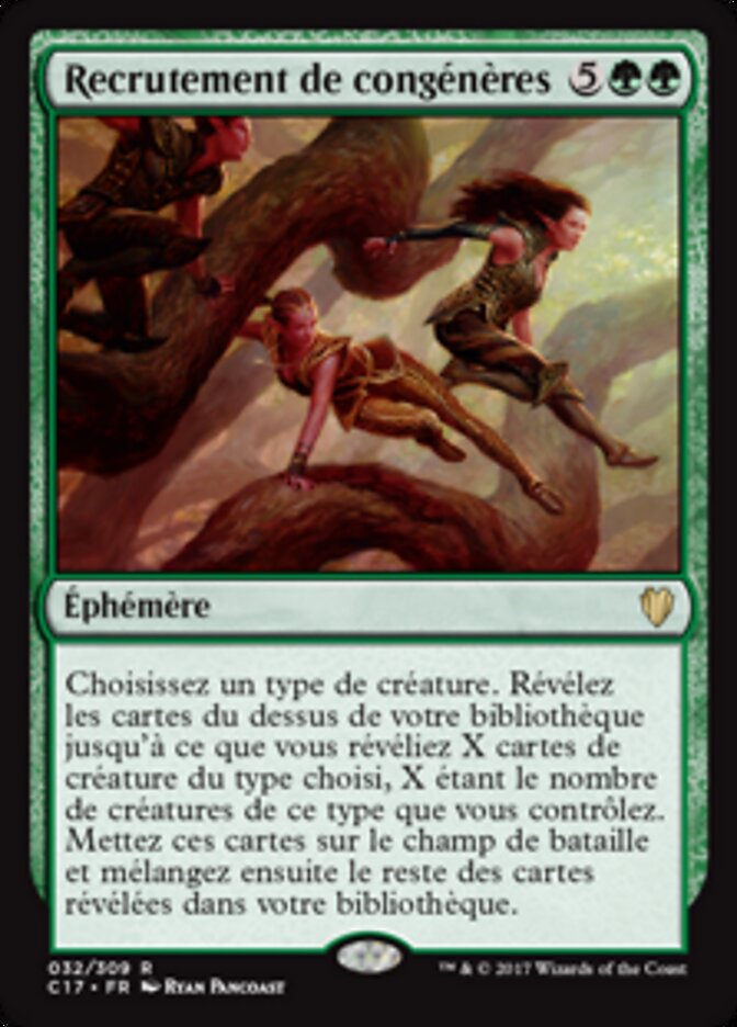Recrutement de congénères — Commander 2017 32/309